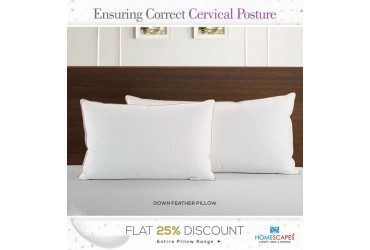 Feel Complete Comfort & Sound Sleep With Quality Down Feather Pillows